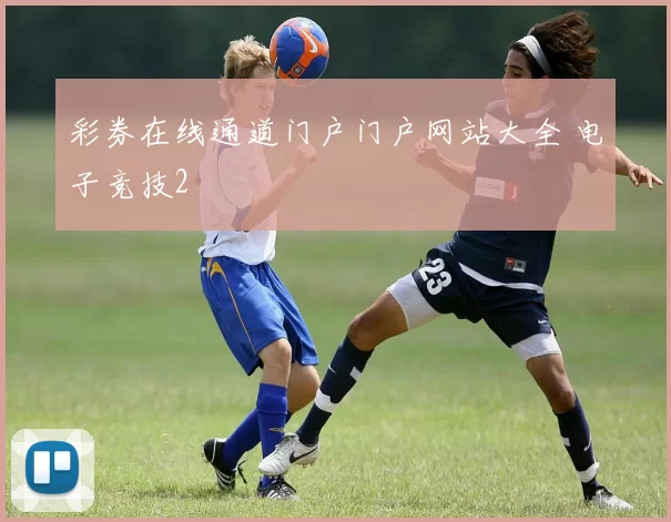 彩券在线通道门户门户网站大全 电子竞技2