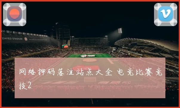 网络押码落注站点大全 电竞比赛竞技2